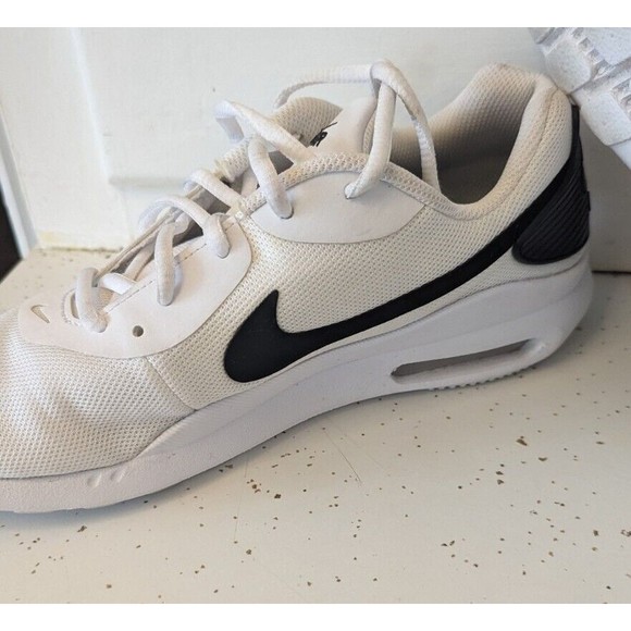 hot nike mens air max oketo aq2235-100 white running shoes